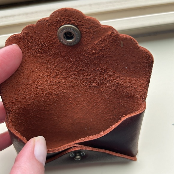 Portland Leather Goods Mini Daisy Wallet, Cognac, New - Picture 3 of 4